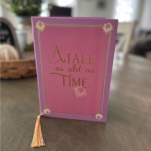 Pink Beauty and the Beast  journal with Gold Accents